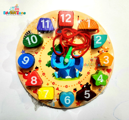 Picture of Wooden Shape Color Sorting Clock