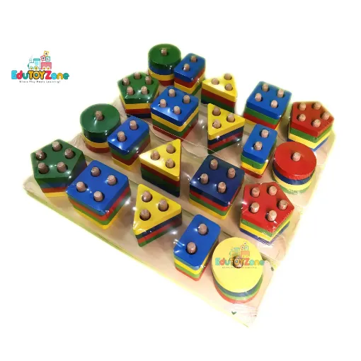 Picture of Shape Sorting and Stacking Puzzle