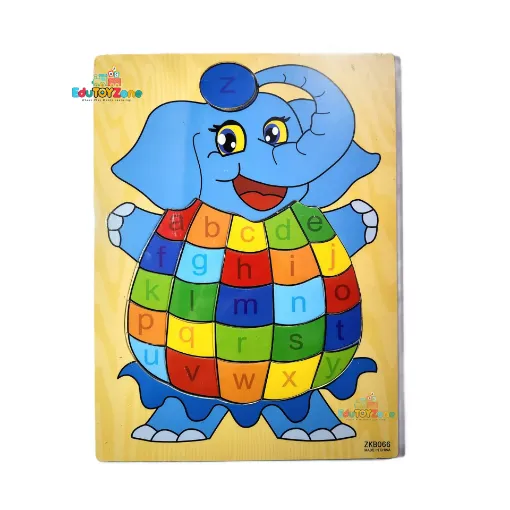 Picture of Alphabet & Numbers Puzzle Boards - Elephant