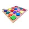 Picture of Wooden 3D Geometric Shapes Puzzle Board