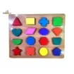 Picture of Wooden 3D Geometric Shapes Puzzle Board