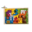 Picture of Colorful Wooden Block Puzzle - Sea Creatures, Vehicle, Animal