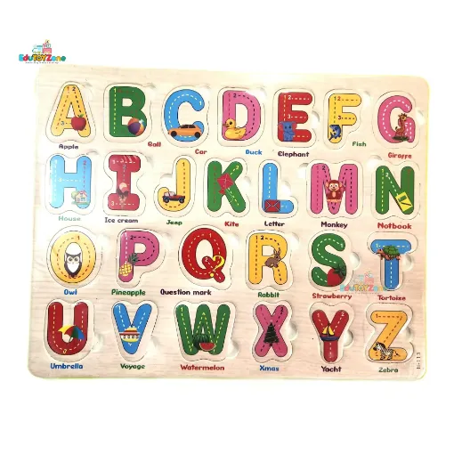 Picture of ABCD English Alphabet Puzzle Board without Pin