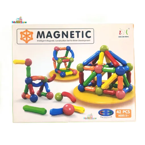 Picture of Magnetic Construction STEM Set 42 Pieces