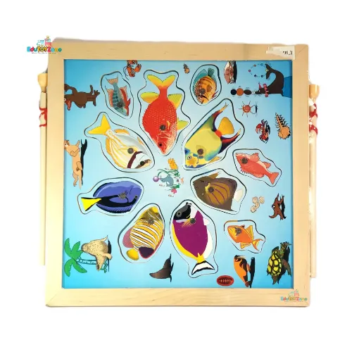 Picture of Wooden Magnetic Fishing Puzzle