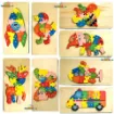 Picture of Wooden ABCD Alphabet Puzzle Board