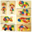 Picture of Wooden ABCD Alphabet Puzzle Board