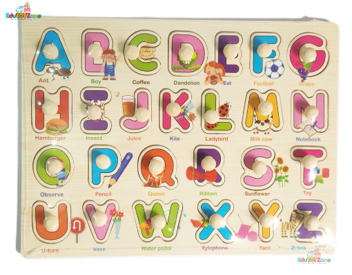 Picture of ABCD English Alphabet Puzzle Board With Pin