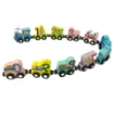 Picture of Magnetic Wooden Train With vehicle and Number