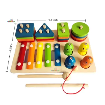 Show details for Wooden Three In One Column Set Picture of Wooden Three In One Column Set