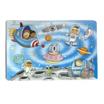 Show details for Wooden Colorful Jigsaw Puzzle - Astronaut Picture of Wooden Colorful Jigsaw Puzzle - Astronaut