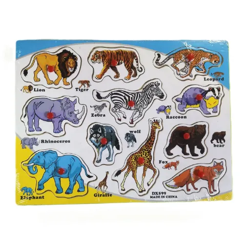Picture of Matching Puzzle Pin Board - Animals - DX599