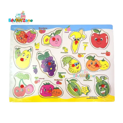 Picture of Matching Puzzle Pin Board - Fruits - DX543