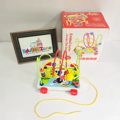 Picture of Animal Trailer Circle the Bead Wooden Toys