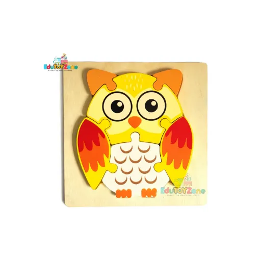 Picture of Wooden 3D Colorful Puzzle - Owl