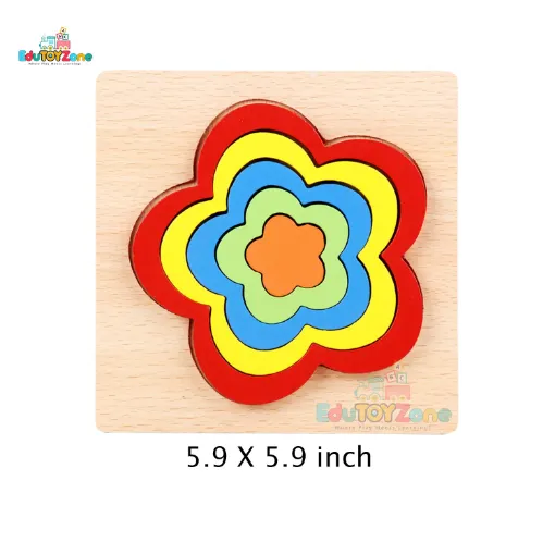 Picture of Geometric Shape Puzzle - Flower