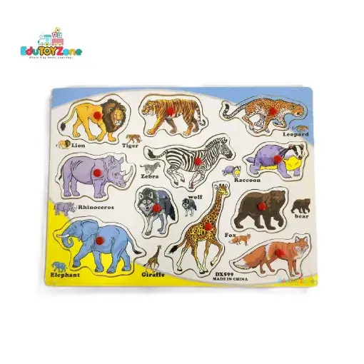Picture of Matching Puzzle Pin Board - Animals - DX599