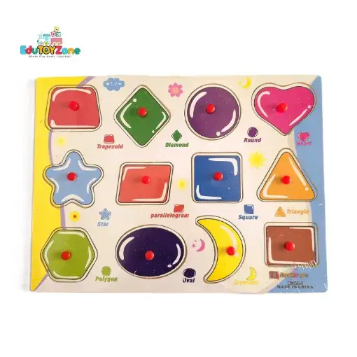 Picture of Matching Puzzle Pin(Plastic) Board - DX564 - Shape