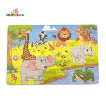 Show details for Wooden Colorful Jigsaw Puzzle - Forest Animal Picture of Wooden Colorful Jigsaw Puzzle - Forest Animal