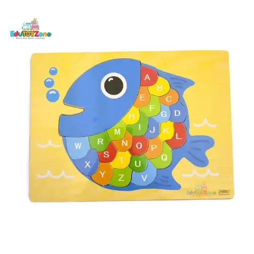 Picture of Alphabet & Numbers Puzzle Boards - Fish