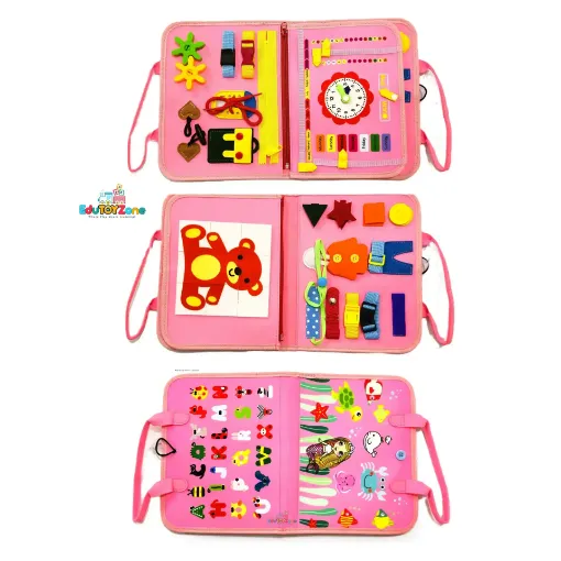 Picture of Busy Book - Pink - 4 Pages