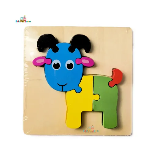 Picture of Wooden 3D Colorful Puzzle - Goat