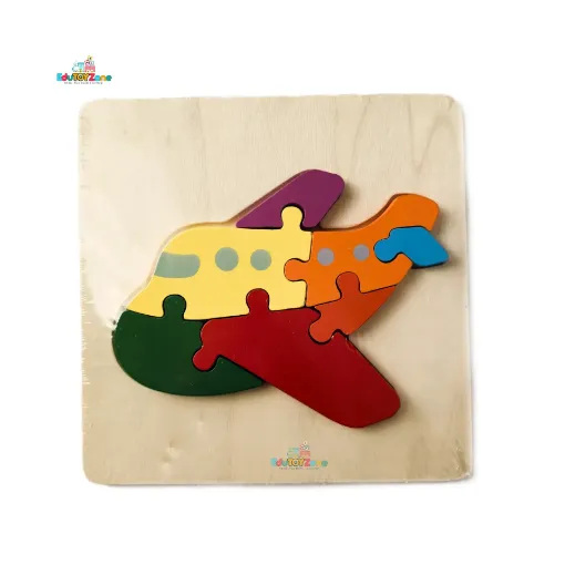 Picture of Wooden 3D Colorful Puzzle - Aeroplane