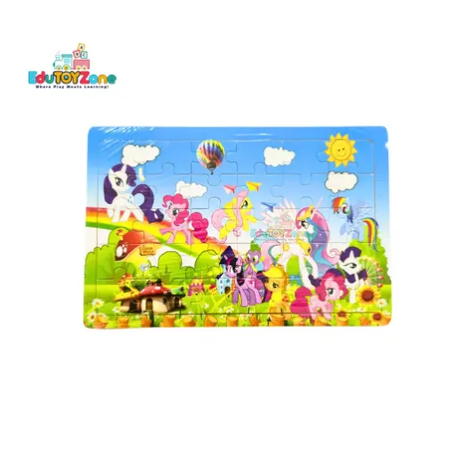 Picture of Wooden Colorful Jigsaw Puzzle - Fantasy Pony