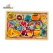 Picture of Magnetic Lacing and Fishing Box Toy Set - Vegetables, Fruits, Vehicles, Animals, Fish (Per Variation)
