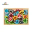 Picture of Magnetic Lacing and Fishing Box Toy Set - Vegetables, Fruits, Vehicles, Animals, Fish (Per Variation)