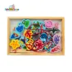Picture of Magnetic Lacing and Fishing Box Toy Set - Vegetables, Fruits, Vehicles, Animals, Fish (Per Variation)