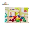 Picture of Wooden Three Column Rainbow Tower with Unlock