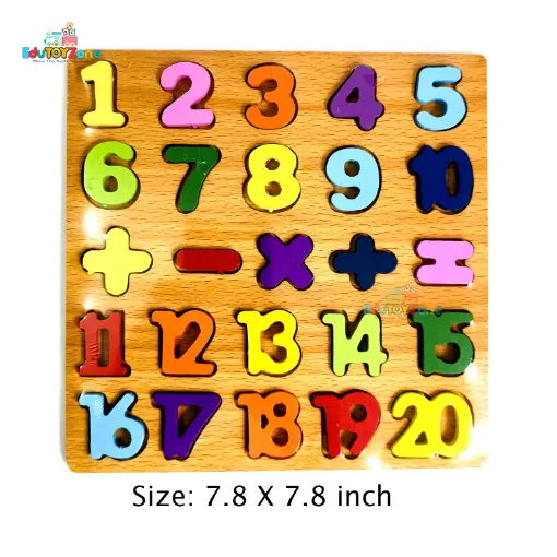 Picture of Wooden Alphabet Puzzle 123 Small and shape