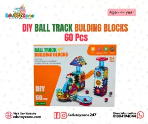 DIY Ball Track Building Blocks - 60 Pcs