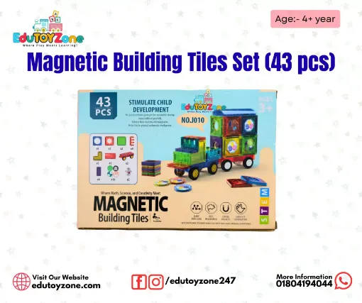 Picture of Magnetic Building Tiles Set (43 pcs)