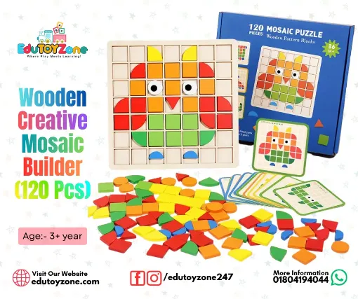 Picture of Wooden Creative Mosaic Builder(120 Pcs)