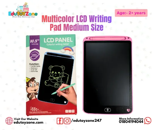 Picture of Multicolor LCD  Writing Pad Medium Size