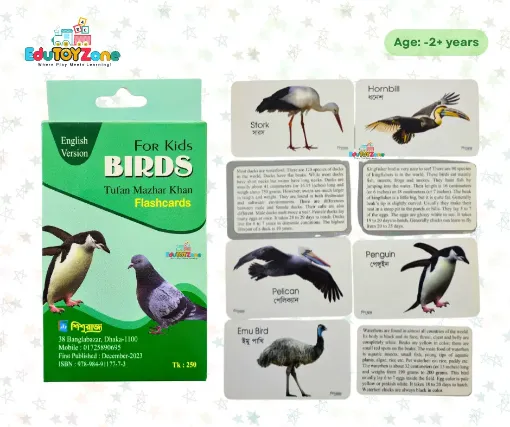 Picture of Birds learning Flash Card English Version
