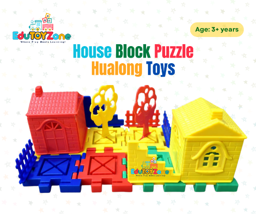 Picture of House  Block Puzzle HUALONG TOYS