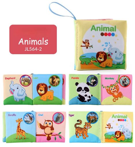 Picture of Forest Animals Learning Baby Cloth Book – Washable & Tear Resistant - JL564-2