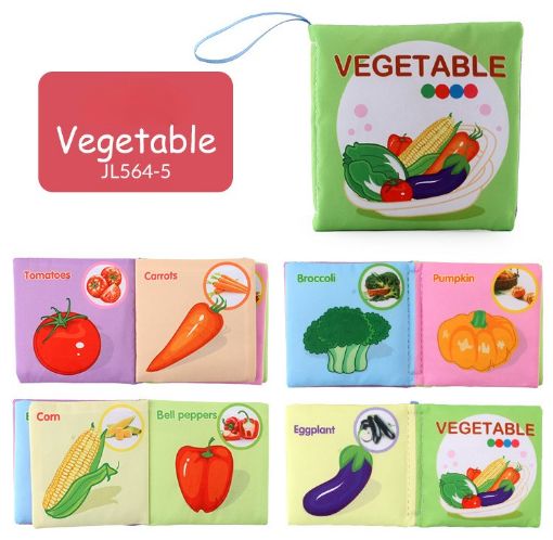 Picture of Vegetable Learning  Baby Cloth Book – Washable & Tear Resistant - JL564-5