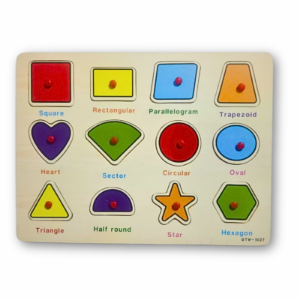 Matching Shape Puzzle Pin(Plastic) Board - GTW-3027
