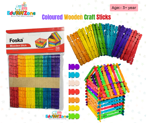 Picture of Coloured Wooden Craft Sticks (GY2013)