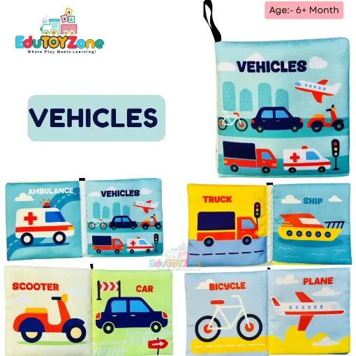 Picture of Baby Cloth Book – Vehicles