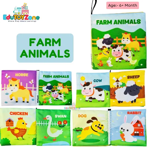 Picture of Baby Cloth Book – Farm Animals