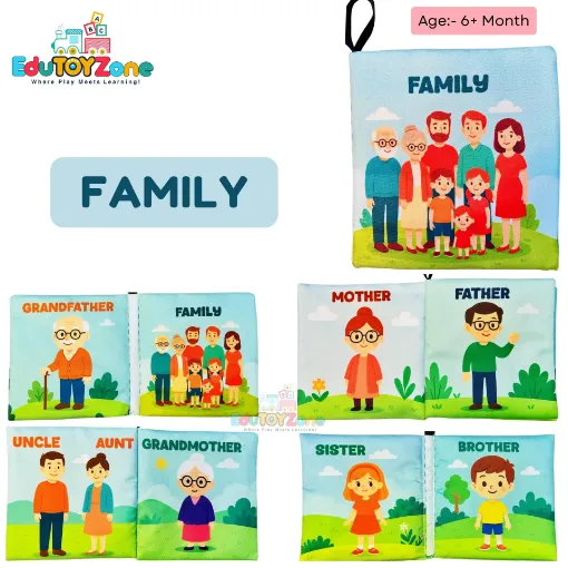 Picture of Baby Cloth Book - Family