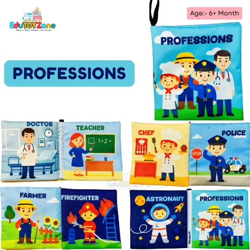 Picture of Baby Cloth Book - Professions