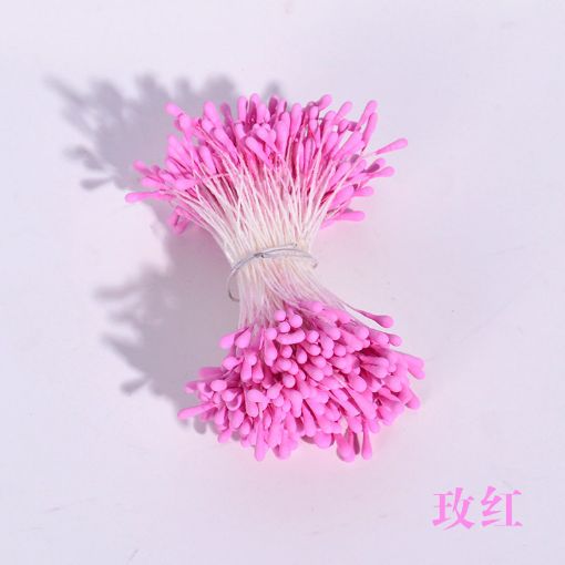 Picture of 2mm stamens rose red (about 200 pieces)