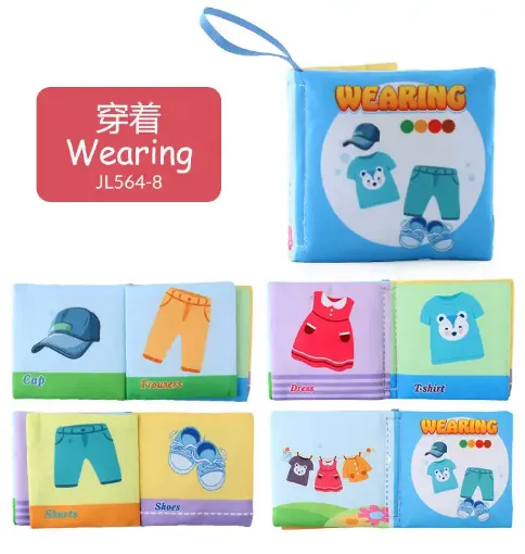 Picture of Wearing Learning Baby Cloth Book – Washable & Tear Resistant - JL564-8