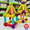 Picture of Magnetic Sticks STEM playing Set - 132 Pcs